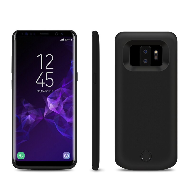 Coque de chargeur de batterie 5000/6000mAh, étui de batterie de secours externe pour Samsung Galaxy S9/S9 Plus