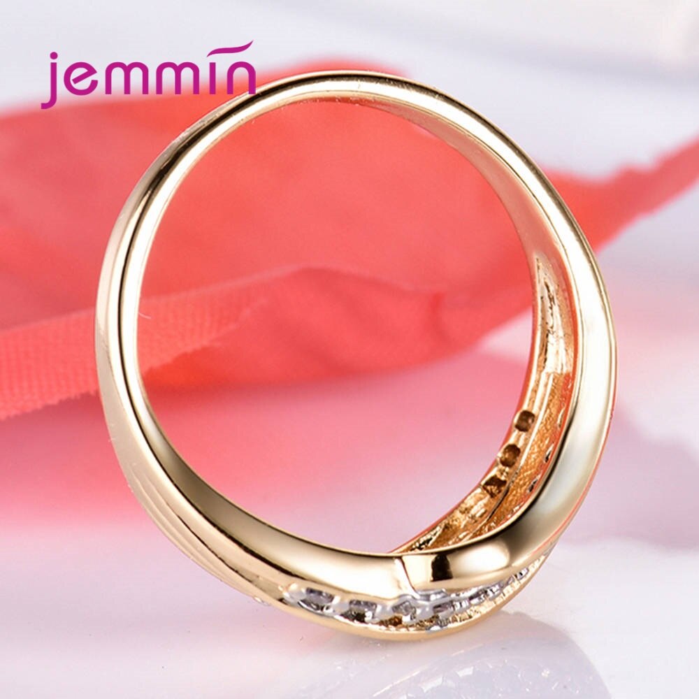 925 Sterling Silver Ring Cubic Zirconia Pave Setting Trendy Best Jewelry To An Engagement Gold Colour
