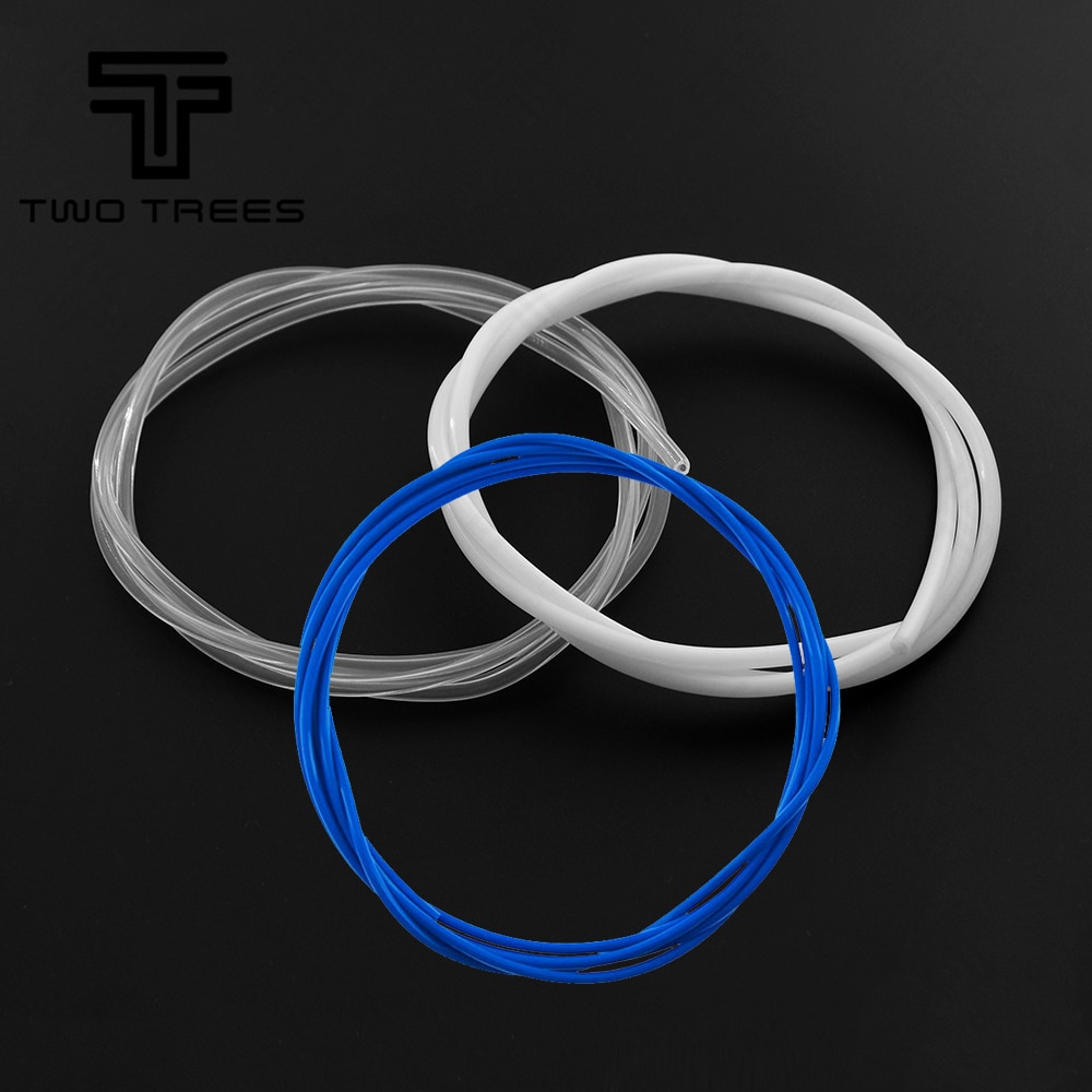 PTFE tubo ID 2mm OD 4mm chiaro ptfe tubo j-testa hotend RepRap stockello Bowden estrusore gola per filamento 1.75mm 3d V5 V6