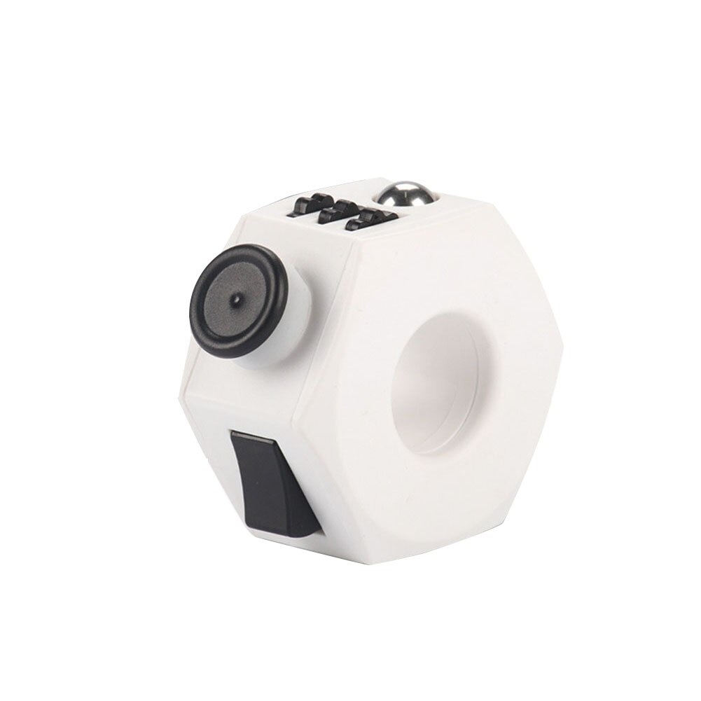 Kinderen Plezier Druk Vermindering Speelgoed Fidget Ring Decompressie Speelgoed Grappige Stress Vinger Vent Zintuiglijke Speelgoed: WHITE