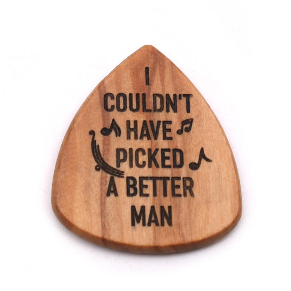 Juego de púas de Guitarra, estuche de madera sólida, delicado, bajo eléctrico, instrumento Musical, accesorios de Guitarra