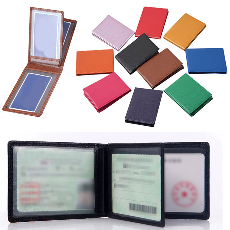 Carteira de carteira de carteira de carteira de certificado de identificação de negócios carteira de carteira de carteira de carteira de couro de couro de plutônio ultra-fino na capa para documentos de condução de carro