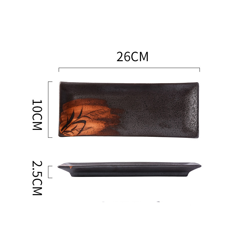Neuheit Japanischen Sector Platte Steak Westlichen Lebensmittel Platte Keramik Platte Haushalt Porzellan Platte Geschirr Schüsseln Und Platten: C 10.5inch