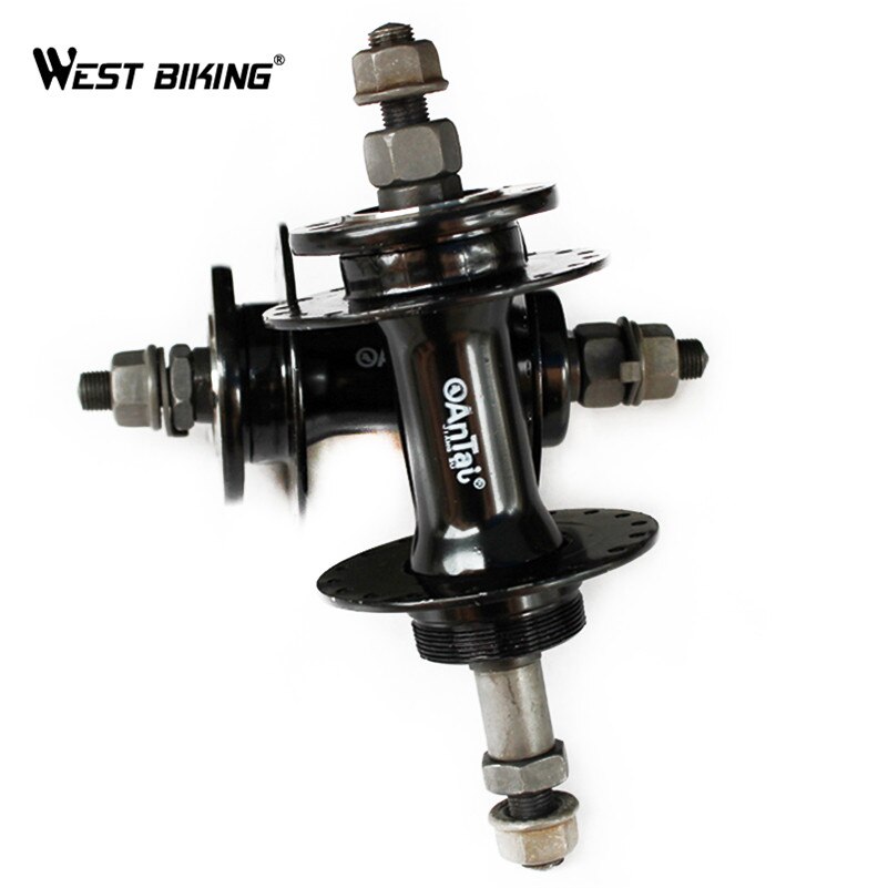 Steel Material Quick Release Bike Hub Front Rear Mountain Road Bike Hubs Disc Card Bicycle Cycling Bike Disc Brake Bearing Hubs