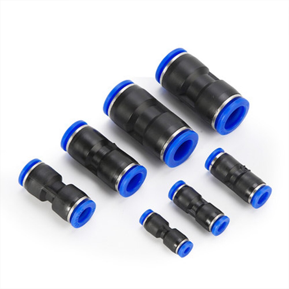 PU PG pneumatic connector air water hose variable diameter straight air quick connector plastic connector 4 6 8 10 12 14 16mm