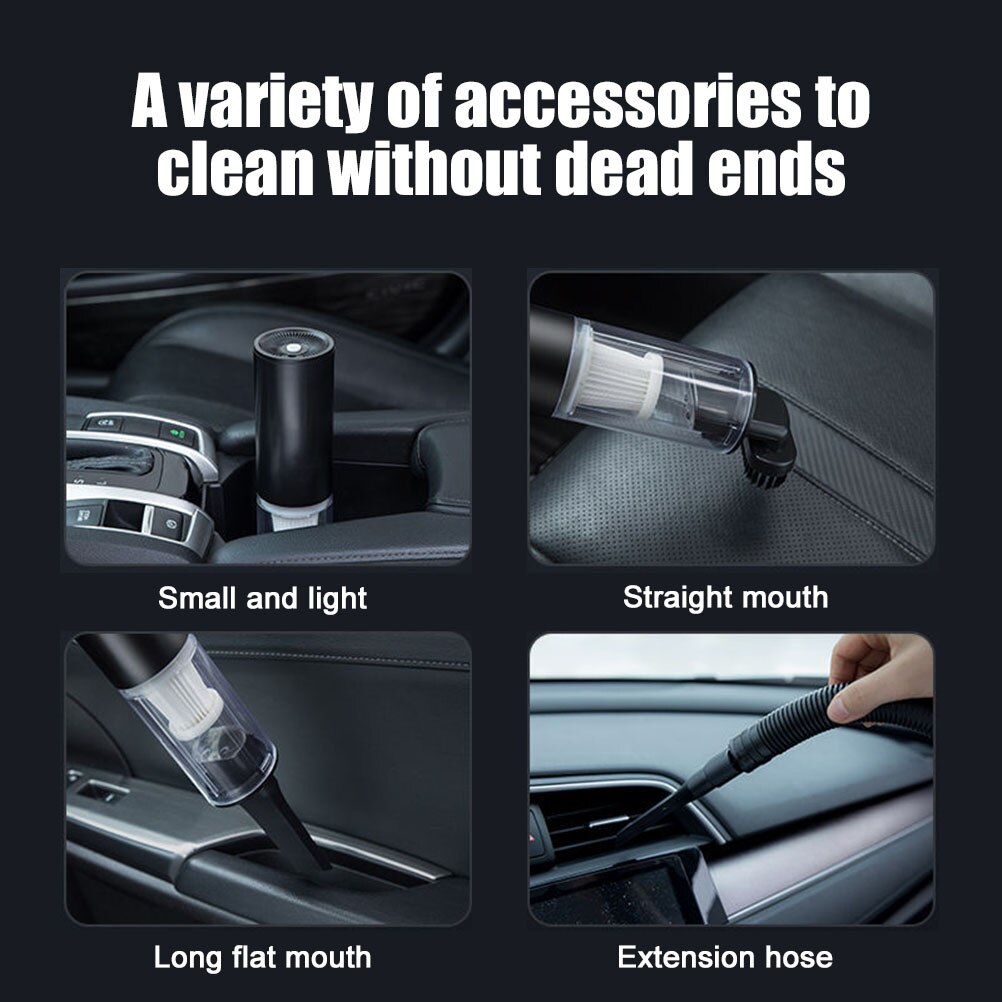 Handheld Vacuum Cleaner Wet and Dry Vacuum Cleaner Portable Handheld Vac Cleaner for Car Interior & Home & Computer Cleaning