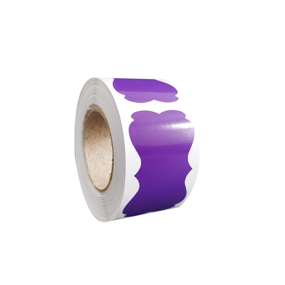 200Pcs Potten Voor Kruiden Voor Thuis Sticker Uitwisbare Waterdichte Beweegbare Blikjes Kleur Pvc Fles Schoolbord Stickers Voor Keuken Conv D: Dark violet