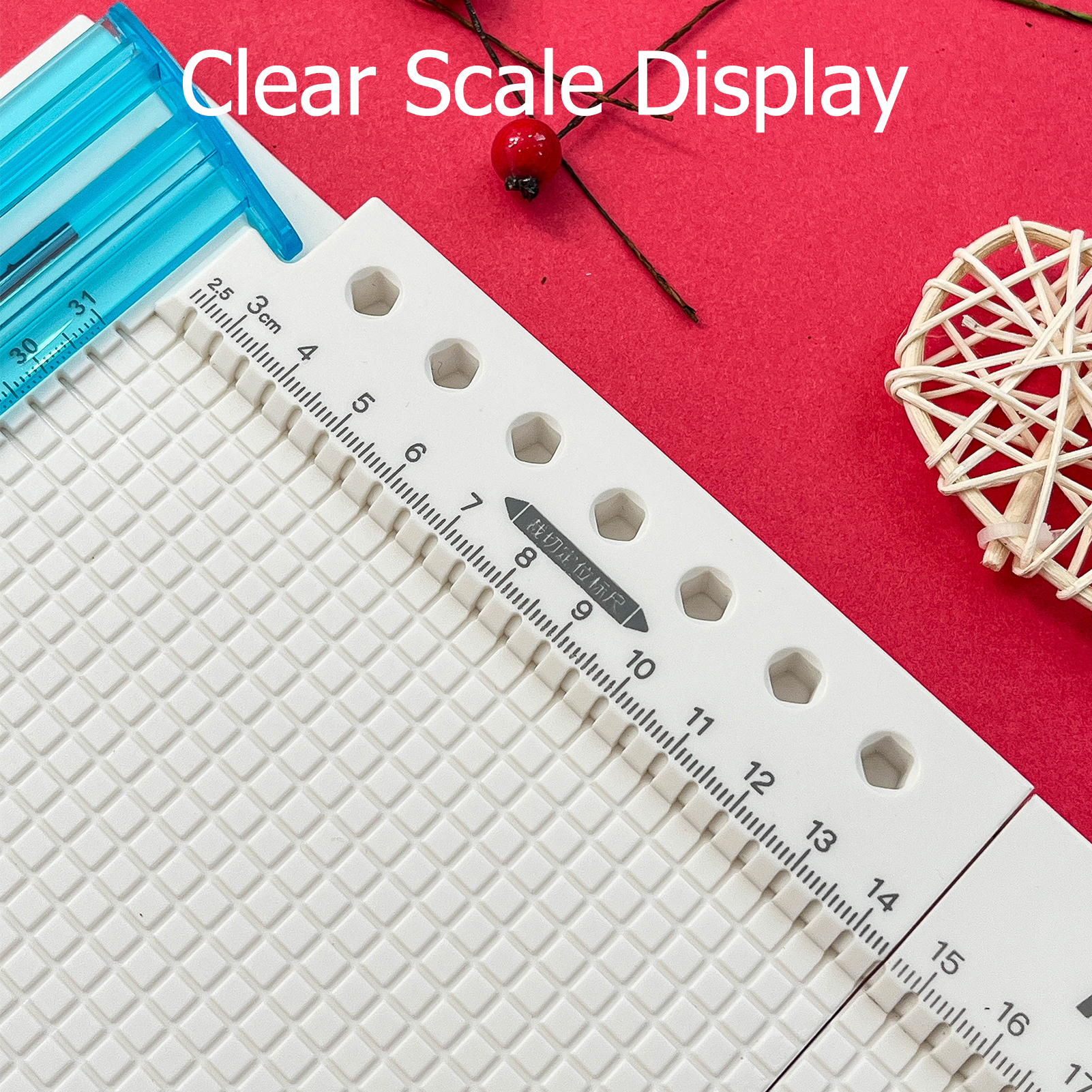 KW-trio Paper Trimmer Scoring Board 7 in 1 Craft Paper Cutter Blades Scoring Tool w/ Paper Folding for Making Photo Scrapbooking