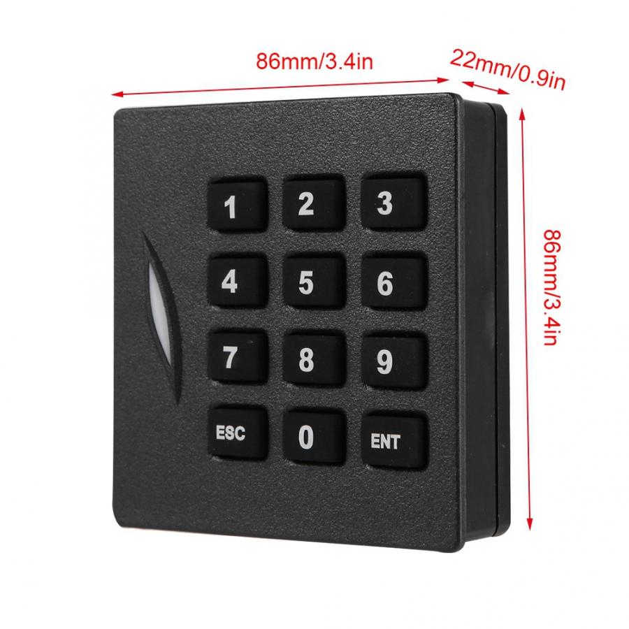 Wiegand Card Reader Waterproof WG26 Password Keypad Card Reader for Home Access Control System