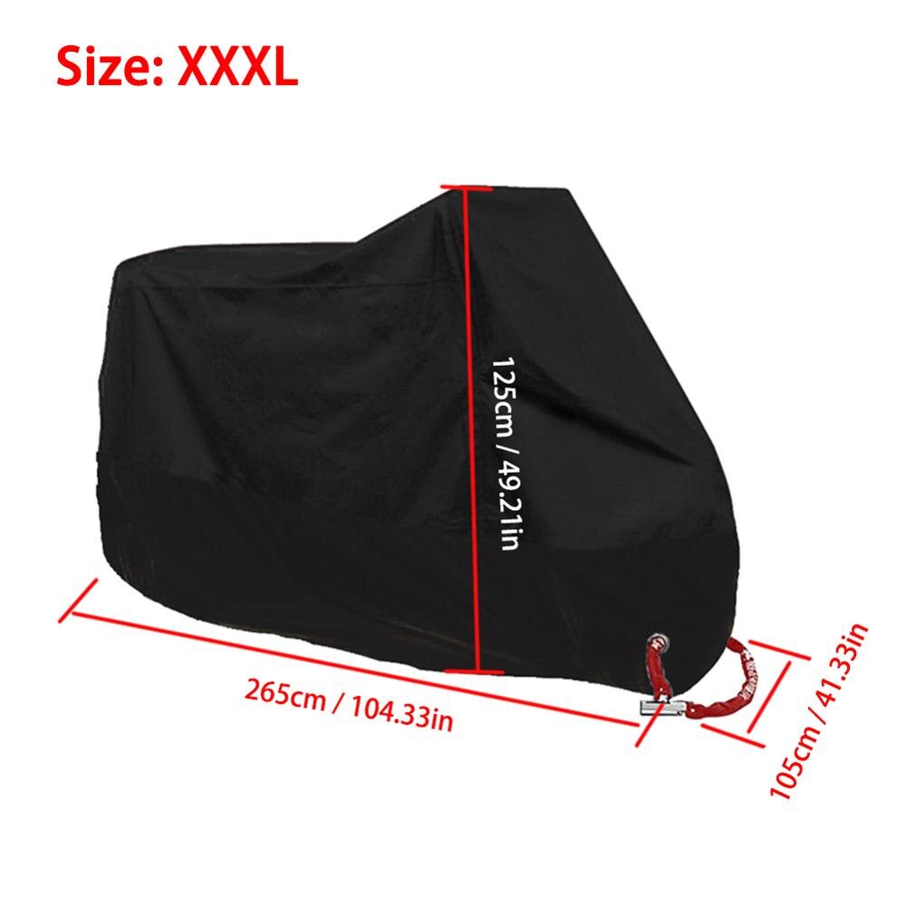 Motorcycle cover M L XL 2XL 3XL universal Outdoor UV Protector for Scooter waterproof Bike Rain Dustproof cover 5 sizes: XXXL