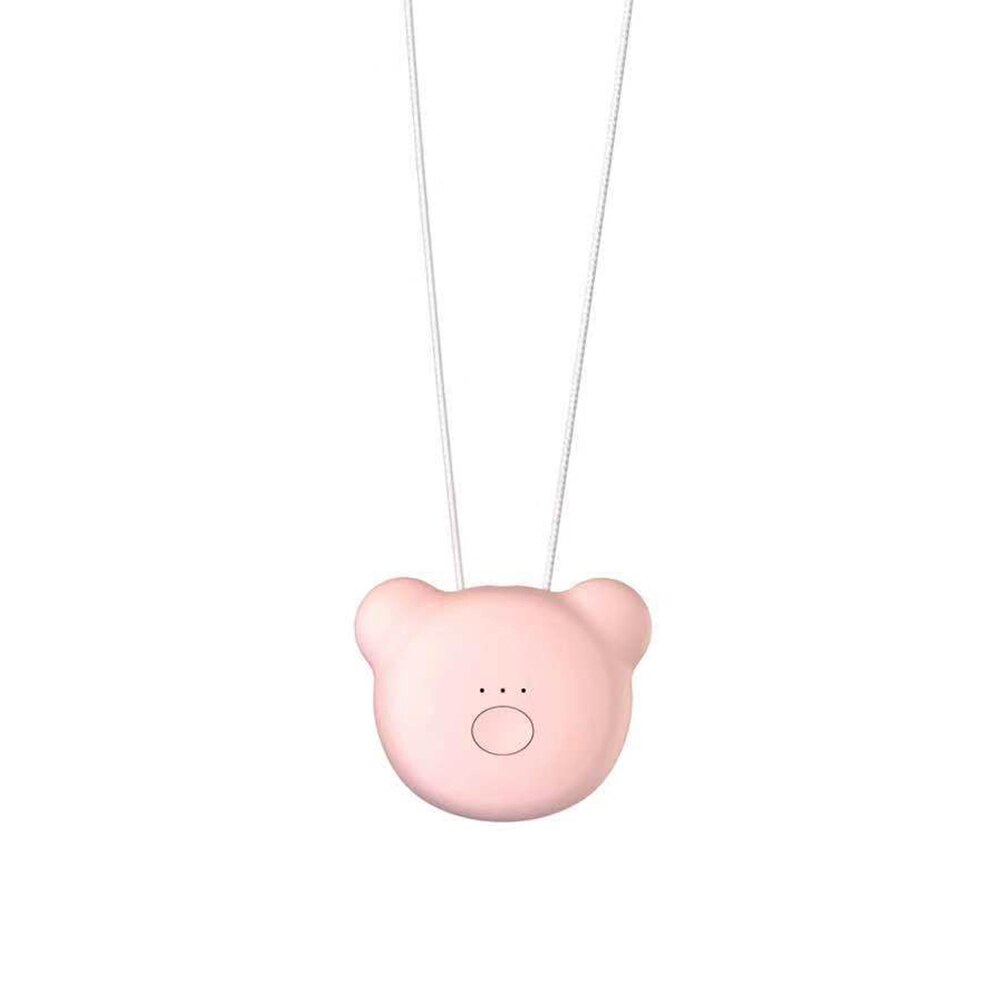Necklace Air Purifier Portable USB Electric Air Freshener No Radiation Low Noise Negative Ionizer For Kid Adult Personal: Pink