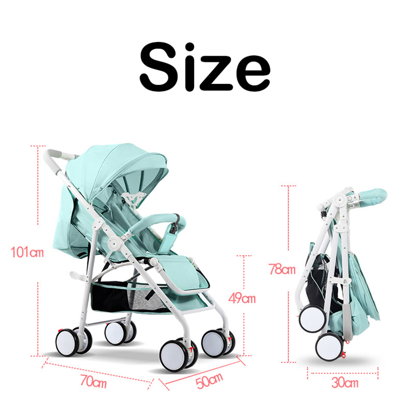 IIILOVEBABY poussette bébé 2 en 1 landau léger pliant