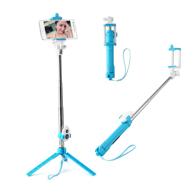 Wireless BT 4.0 Selfie Stick Remote Shutter Handheld Cellphone Selfie Stick Monopod Tripod Holder for IOS Android Smartphones