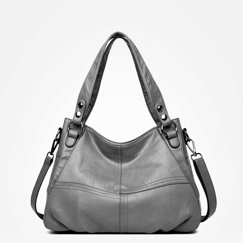 Amelie galanti bolsa feminina 2020 novo ventilador europeu e americano costura saco feminino simples grande bolsa crossbody saco: Cinza