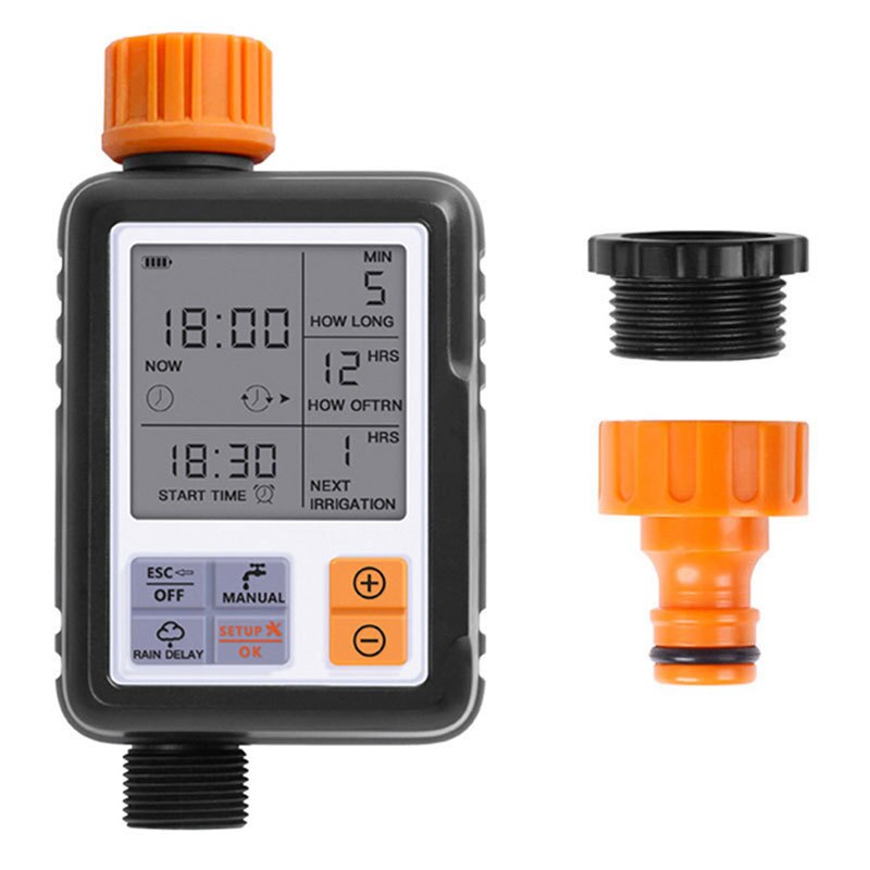 Contrôleur d'irrigation intelligent automatique tuyau robinet minuterie extérieure étanche automatique sur écran LCD minuterie d'arrosage: Controller 3