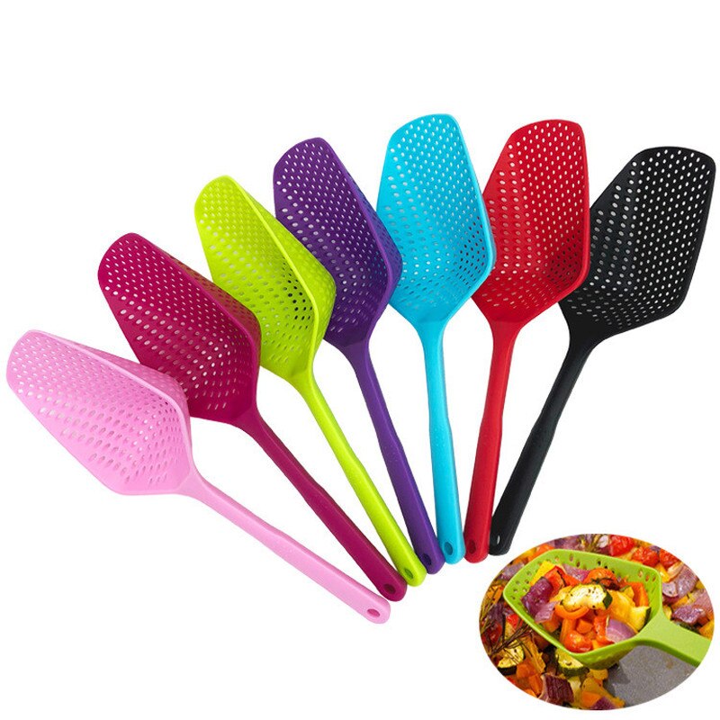 Küche Zubehör 1 stücke Keine-stick Ablauf Siebe Schaufel Siebe Gemüse Wasser Undicht Küche Kochen Werkzeuge Küche Gadgets