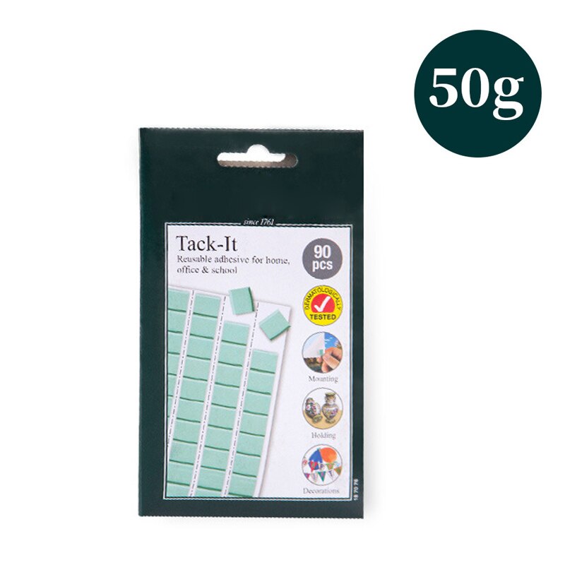 Reusable Removable Adhesive Tacky Putty White Green Tack Poster Multipurpose Wall Safe Sticky Tack L23: green 50g