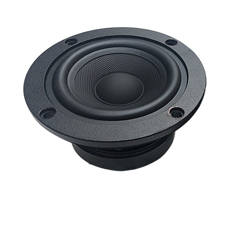 4 Inch Bass Speaker Subwoofer 15W 8Ohm Woofer Speaker Carbon Fiber Basin Loudspeaker Car Subwoofer DIY 1Pc