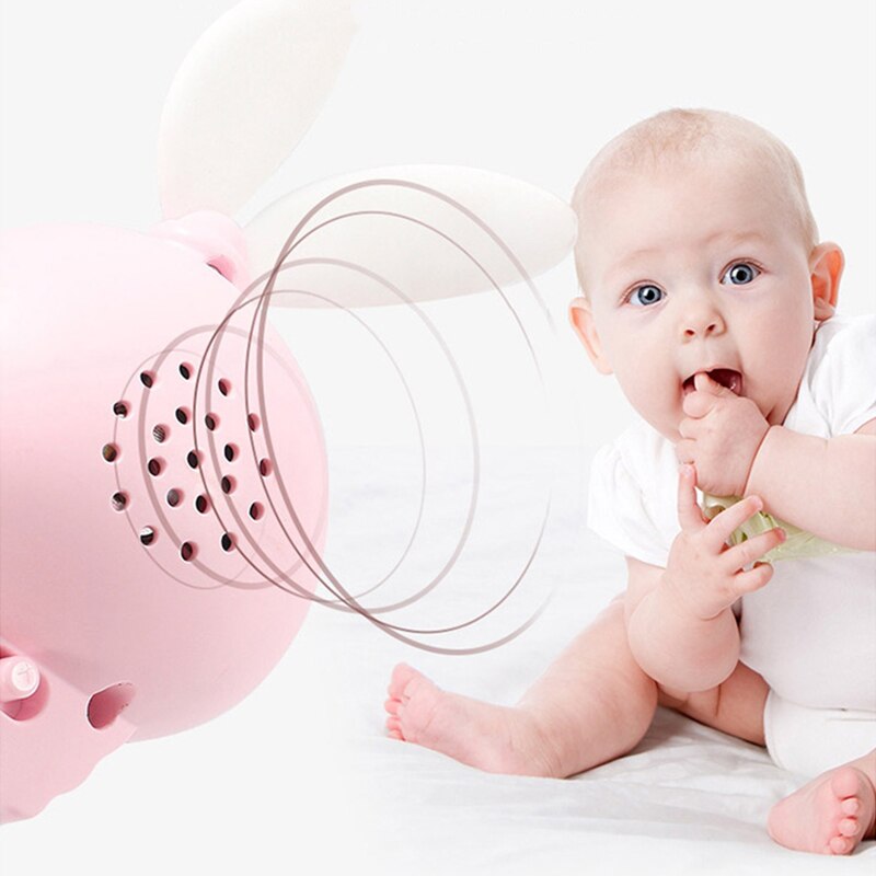Baby Rabbit Shape Teether Rattle Toy Music Playing Hand Bells Toys
