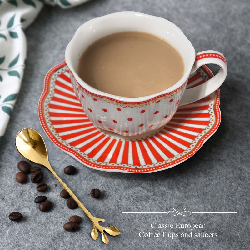 Tazas creativas de cerámica con cuchara y bandeja para desayuno, leche, café, taza de té, cocina, Bar, caja de , de boda