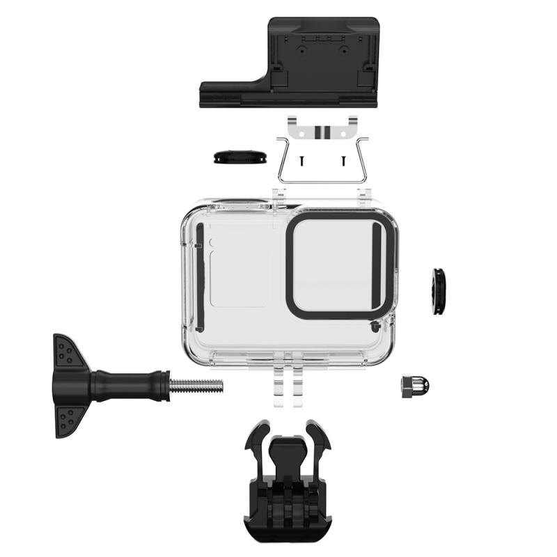 OKFUN Boîtier Étanchéité 50 M DJI Osmo Action 4 / Action 3 – Plongée Sous-Marine + Accessoires Anti-Buée