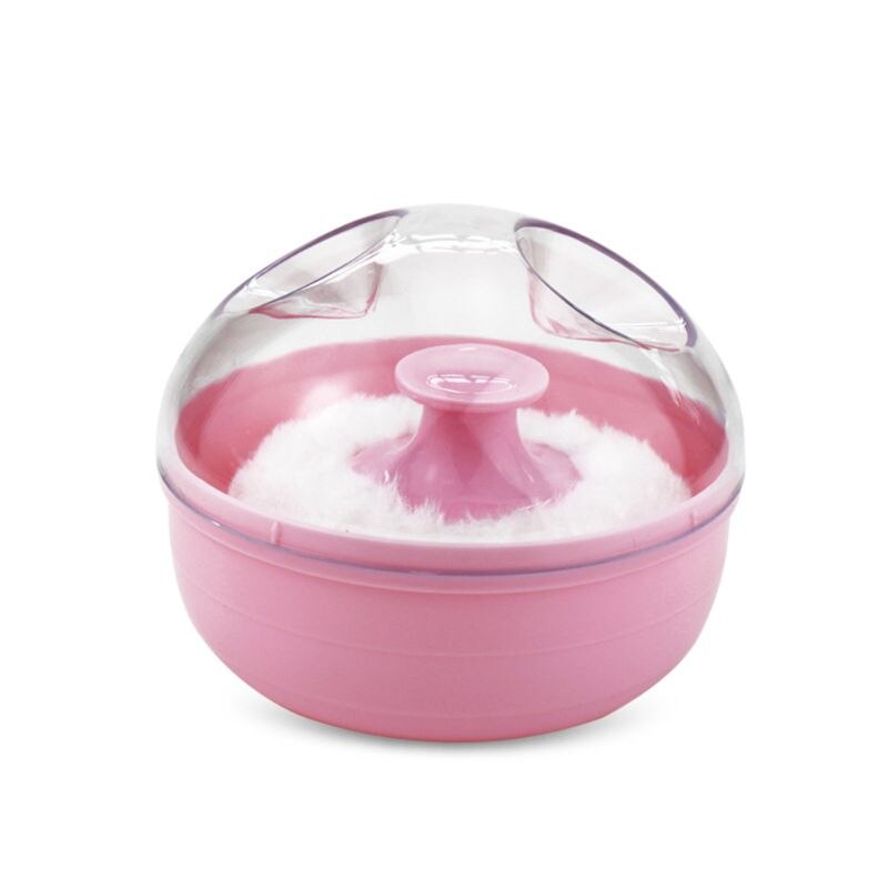 Draagbare Baby Zachte Lichaam Talkpoeder Puff Spons + Box Case Container Nuttig 203E