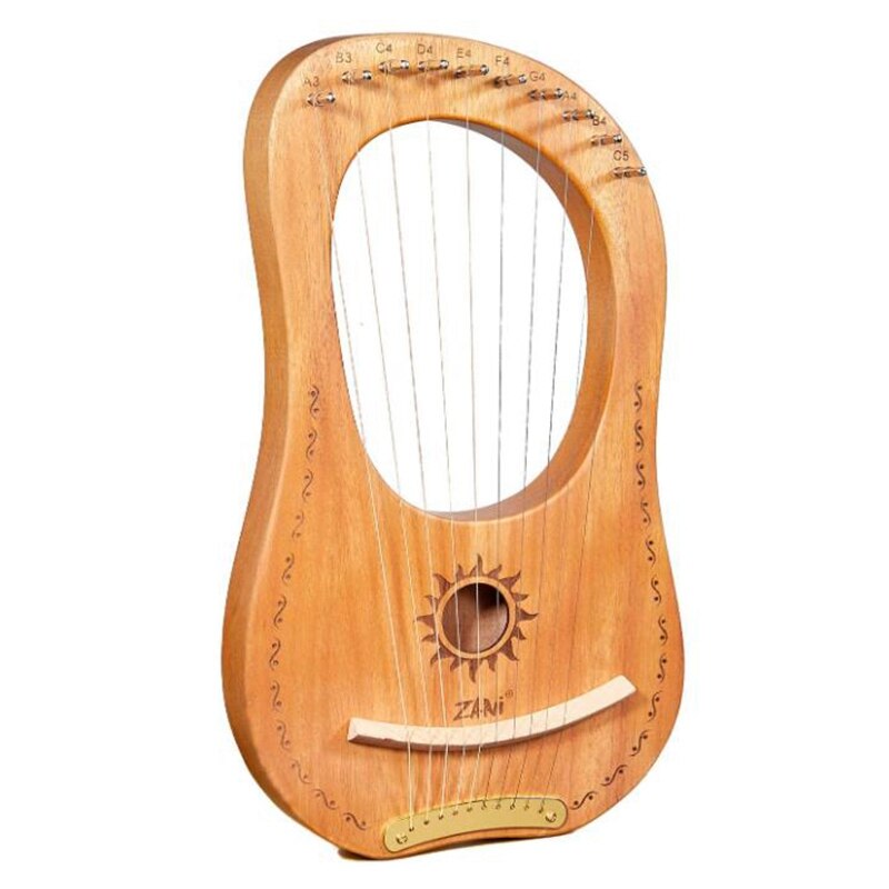 ARPA ZANi Lyre, violín griego, arpa de Lira de 10 cuerdas con bolsa de transporte, llave de afinación, para niños, principiantes, amantes de la música, adultos, Etc.: Default Title