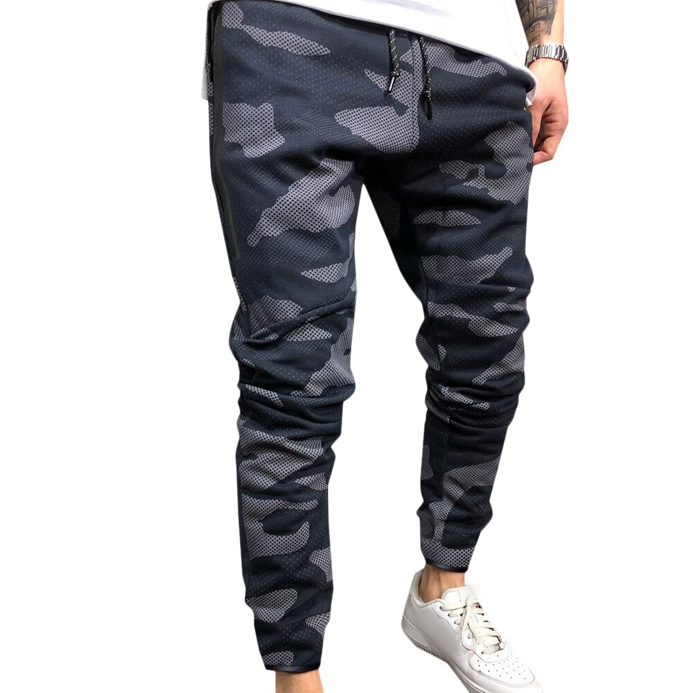 Tarnung Fitness Sport Schlauch für Männer Fitnessstudio trainieren Spitze hoch Taille Joggen Schlauch Atmungsaktive draussen Laufschuhe Trainning Jogginghose