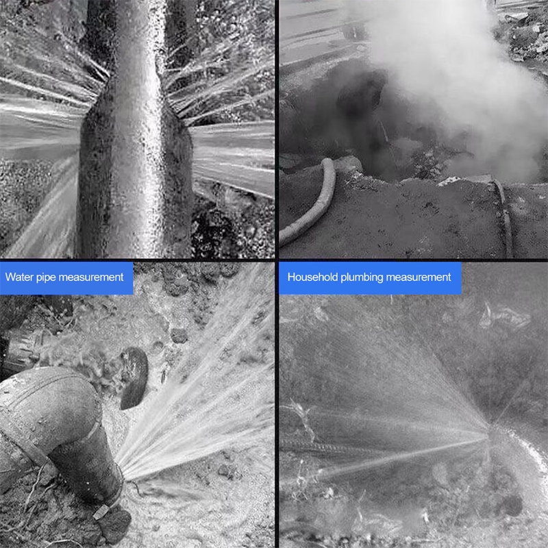 50LB Water Lekkage Detectie Ondergrondse Waterleiding Lek Monitor Hoge Intensiteit Detector Accessoire Kit Met Oortelefoon Datakabel