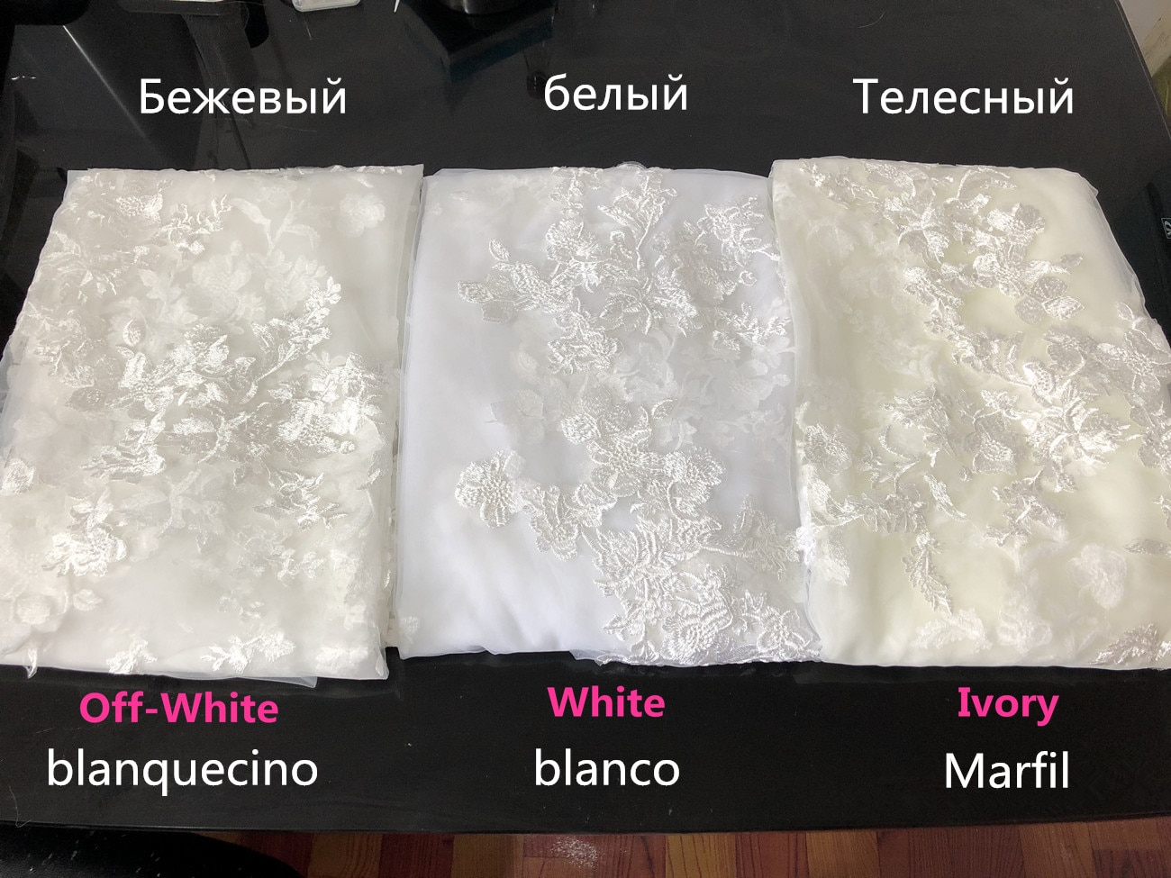 Wedding Veils 3D Flowers Floral Veil 1 Tier Long Cathedral Lace Edge Exquisite Petals Bridal Veils for Bride with Comb