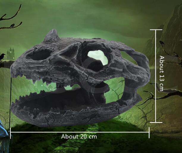 Phantom decoration of fish tank.High grade resin Specializing in the production of the skull .Horrible fish tank decoration: Red