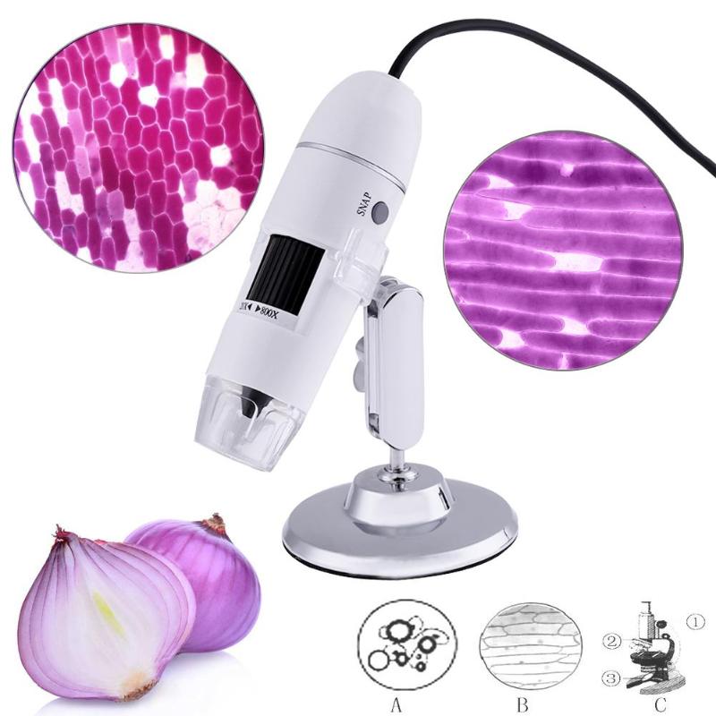 8 LEDs USB Digitale Microscoop 1000X Endoscoop Camera Microscoop Vergrootglas Elektronische Monoculaire Microscoop Met Stand