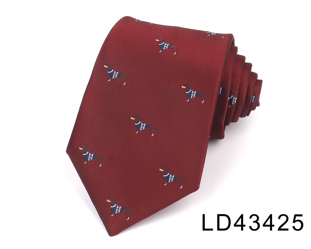 Men Tie Classic Plaid Neck Tie For Wedding Business Suits Man Paisley Ties Wine Red Men's Necktie Jacquard Neck Wear