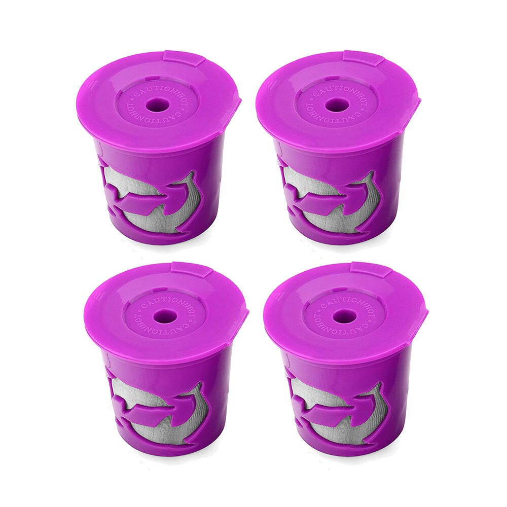 Keurig – capsules de café rechargeables, filtre k-cup réutilisable pour 2.0 et 1.0 brasseurs, tasse K réutilisable pour machine Keurig k-carafe doseur: 4pcs