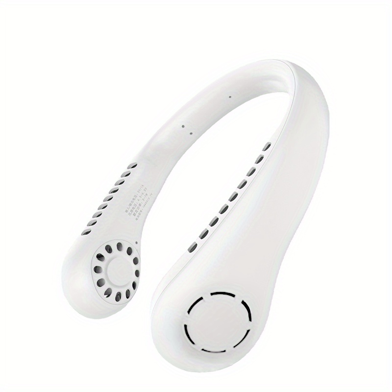 Hangende nekventilator Handige kleine ventilator kan vrij worden aangepast Mini Klein USB-opladen Bladloos Grote wind Hangende nek buitenshuis