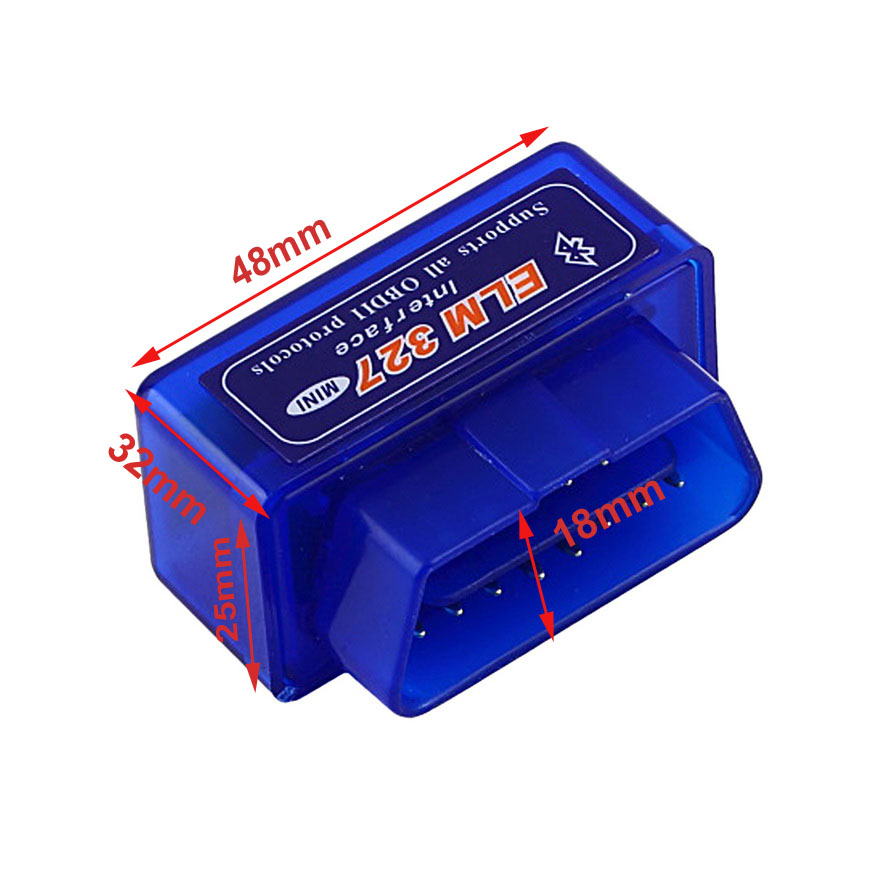 ELM327 Mini Elm 327 V2.1 OBD2 Bluetooth Interface Auto Scanner Obd Ii Diagnostic Tool Werkt Op Android Windows Symbian