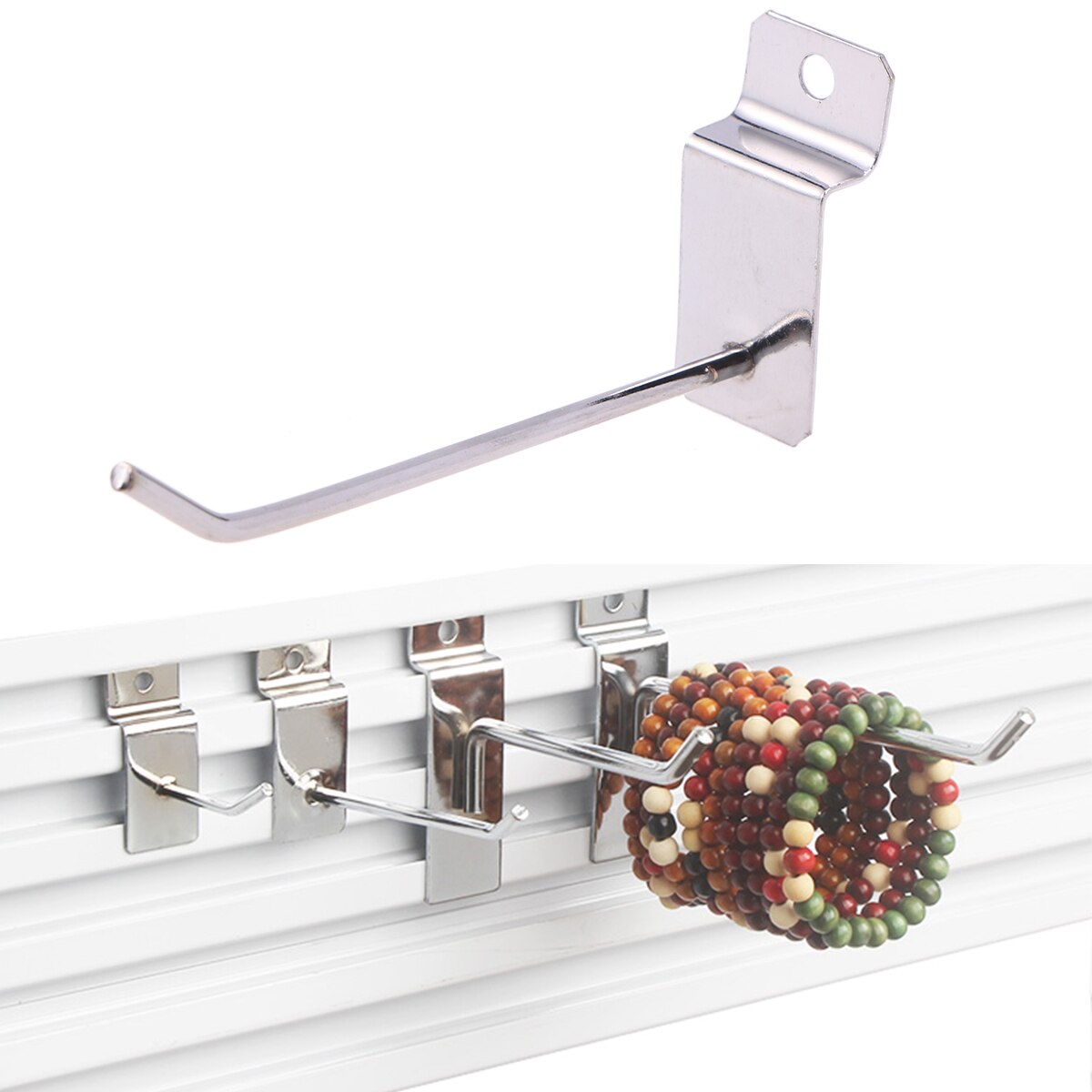 20Pcs Slatwall Hooks Retail Store Hook Display Panel Hooks Perfectly Panel Display Items Products for Your Room Garage Retail