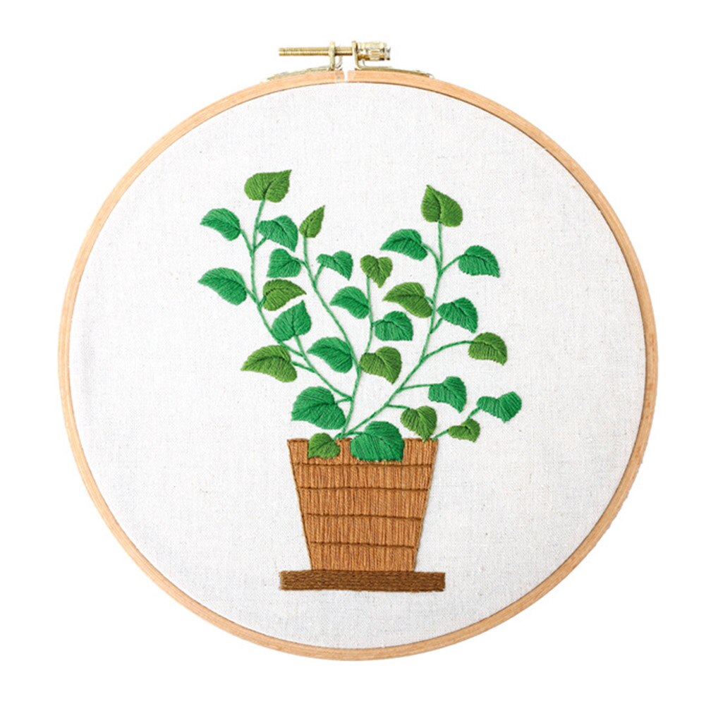 Handwerk Diy Stempel Bloem Pauw Handwerken Diy Katoenen Draad Borduurwerk Ingelijst Borduurwerk Kit Handwerken Craft: E