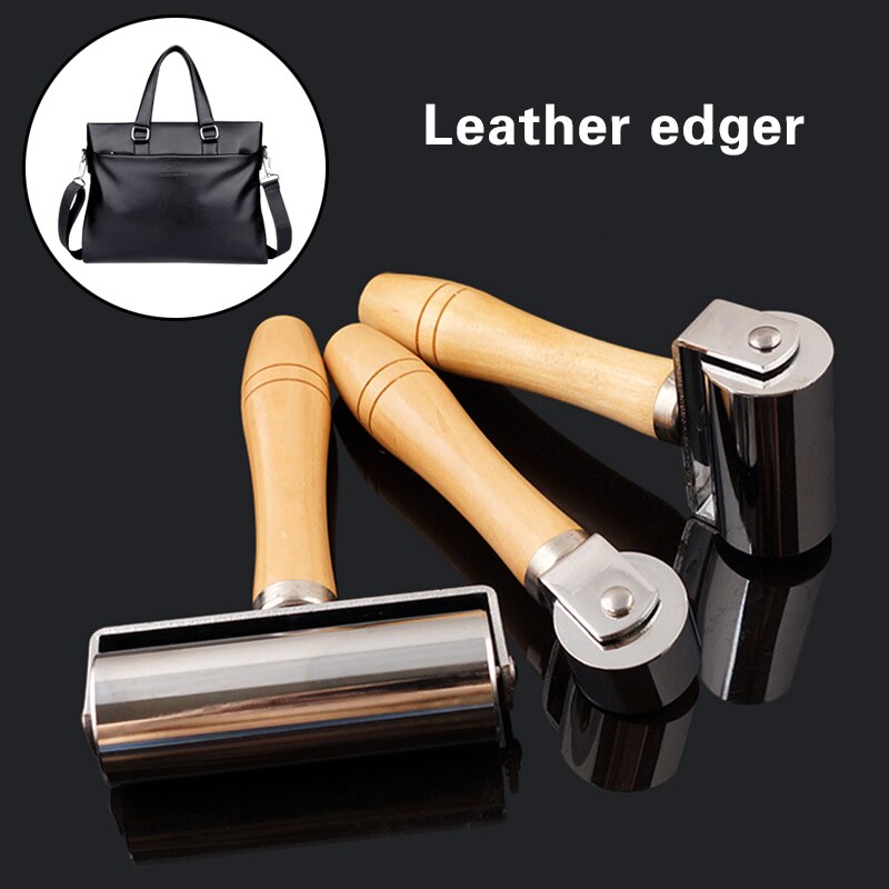 26/60/100mm leerrollen gereedschap leerlijm randen lamineerrol knutselleerroller leerbewerking handgemaakt vouwgereedschap