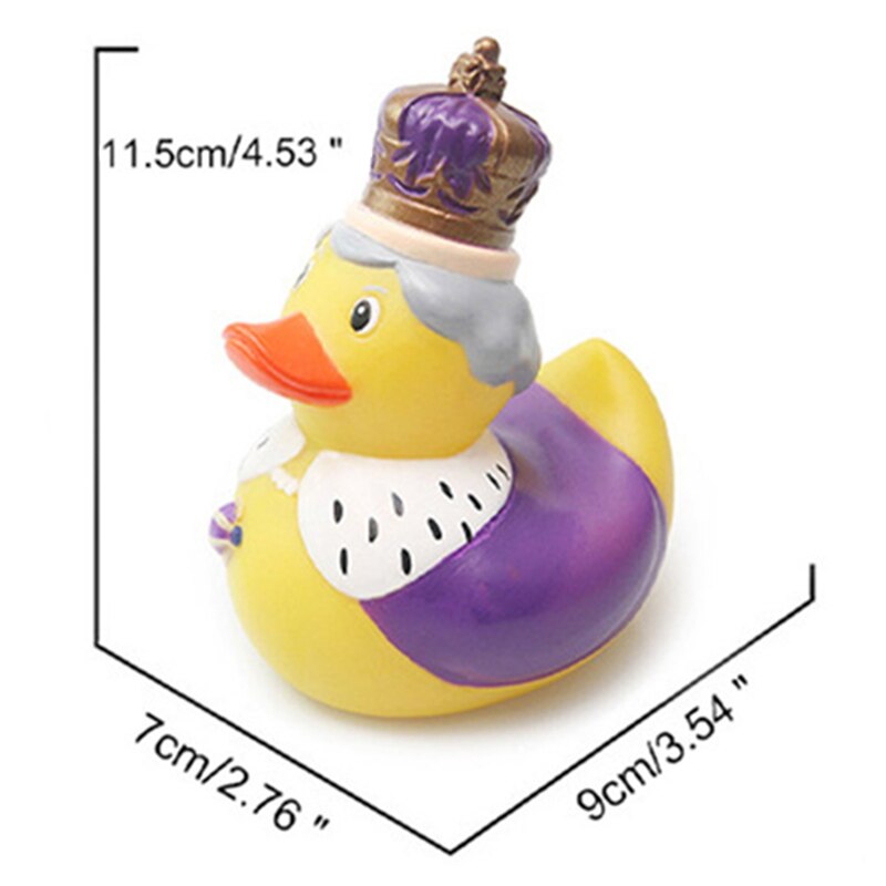 ESALINK Rubber Duck Style Spoof Duck Red Hockey Rhubarb Duck Black Hat Toy Duck Children Toy Duck: YN026-1pcs