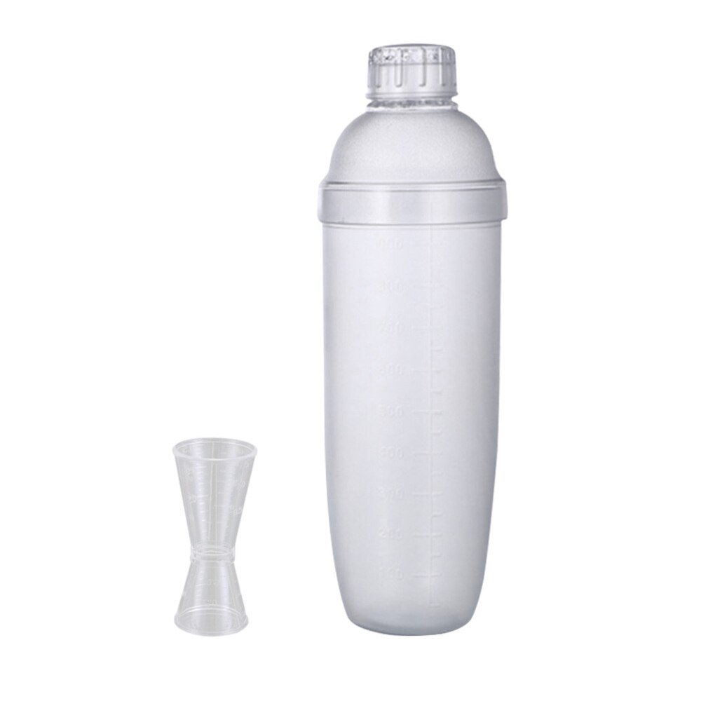 2 st transparent praktisk vin shaker mjölk te kopp klar bar shaker pc harts potten mixer kopp för hem: Som visat 2