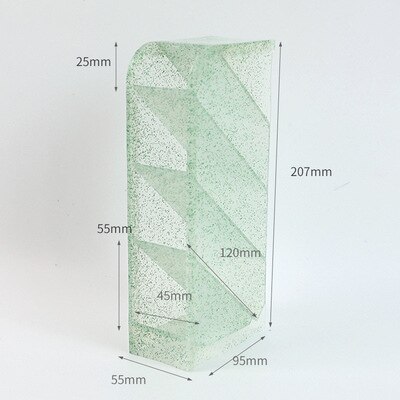 Large Capacity Desk Pen Holder Plastic Desk Organizer Pencil Makeup Storage Box Desktop Office Pen Pencil Holder Stand Case: touming green