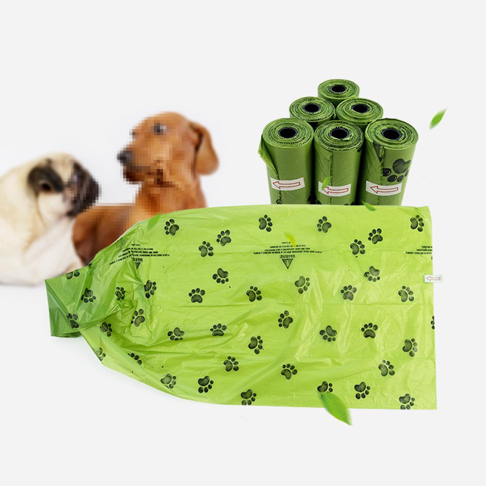Dog Poop Bags Biodegradable Compostable Eco Friendly Dog Waste Bag Outdoor Pet Cat Degradation Disposable Garbage Bag