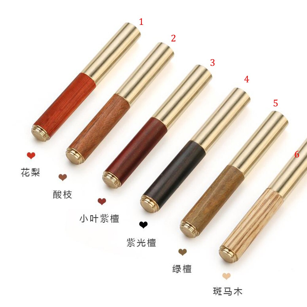 Handmade Wooden Fountain Pen Screw Cap 0.6mm Iraurita Nib Mini Brass Pen Writing Tool for Bussiness School Office