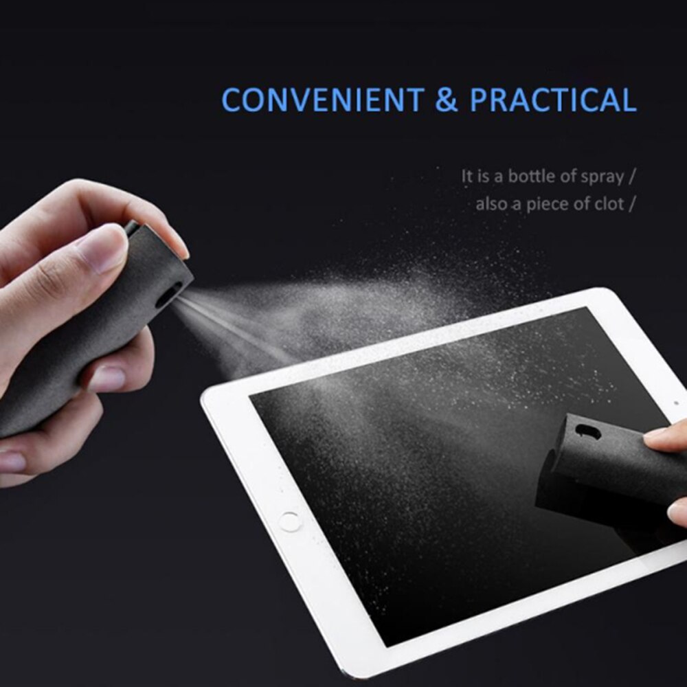 2 In 1 Portable Phone Screen Cleaner Microfiber Cloth Set Cleaning Computer Screen Cleaner