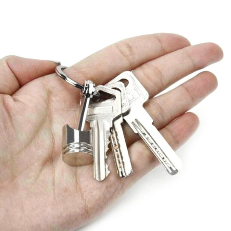 Porte-clés de Style Piston de moteur de voiture, modèle de Piston en métal , pendentif, accessoires de décoration de voiture