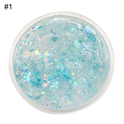 60ml Kinder Schleim Spielzeug DIY Glitter Pailletten Schlamm Schleim Schlamm Stress Entlasten Kitt Kinder-Ton Spielzeug Stress Relief Kinder spielzeug: Blau