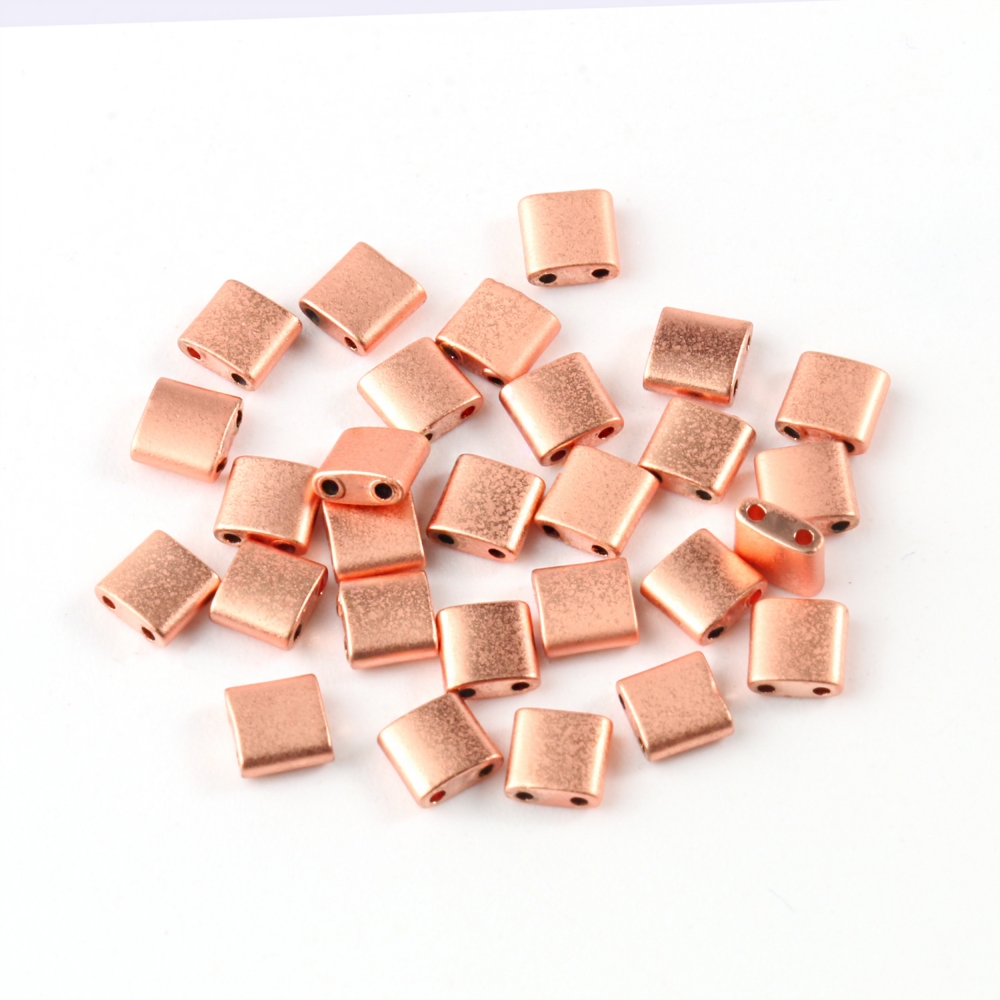 Piedra Natural opaca pulida mate dos agujeros piedra de hematita Mineral cuentas espaciadoras sueltas para fabricación de joyería Diy pulsera pendientes Tila: Transparente