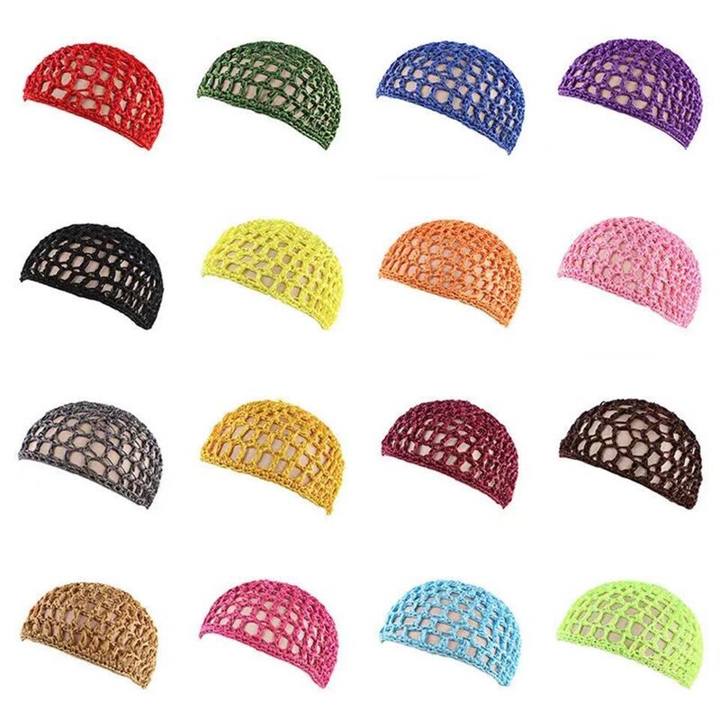 Vrouwelijke Mesh Haarnet Handgemaakte Gehaakte Hoed Effen Kleur Multi-color Keuze Populaire Leisure Haarverzorging Slapen Cap Haar netto Hoed Netto