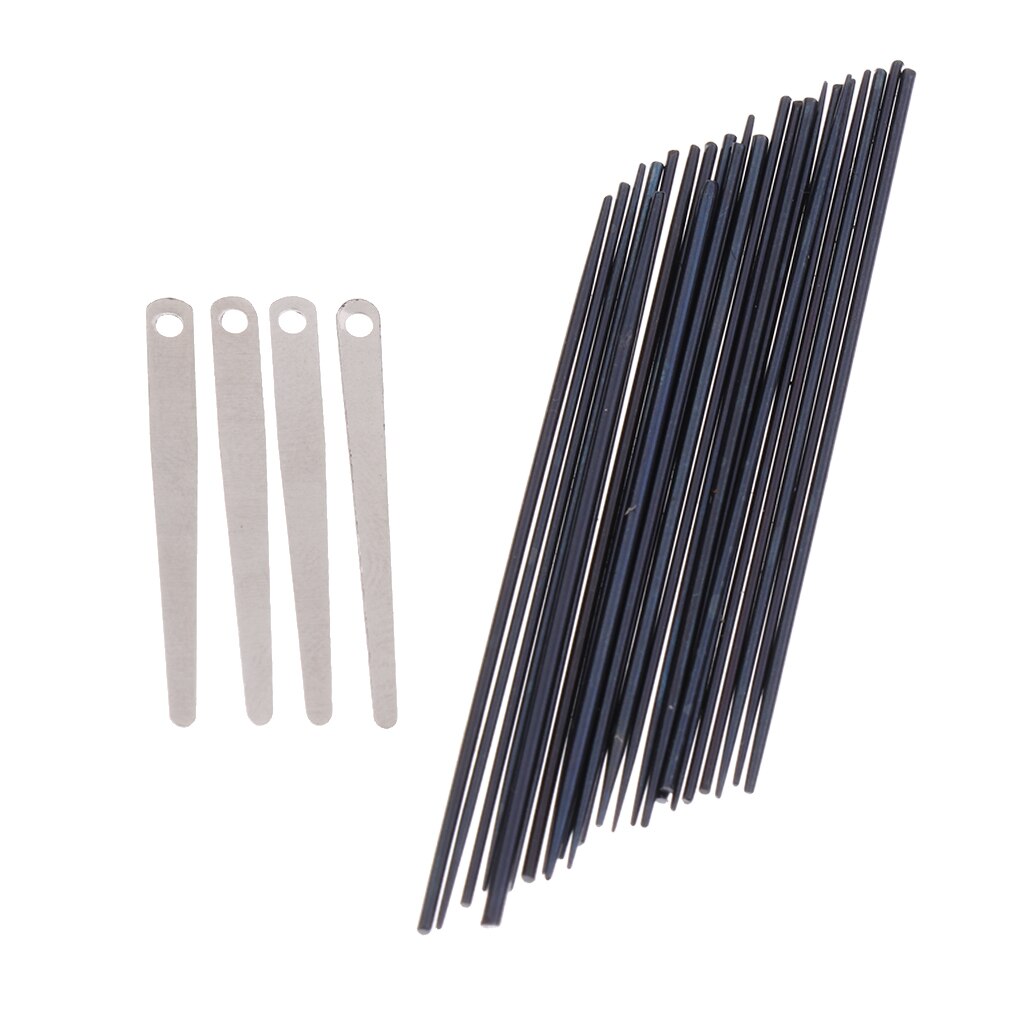 Aiguilles à ressort de Saxophone, 1 jeu de 24 pièces + 4 vis à feuilles de ressort, bricolage d&#39;accessoires de Saxophone